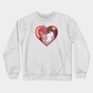 Heart Rat: Hooded Brown Crewneck Sweatshirt